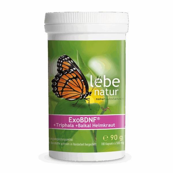 lebe natur® ExoBDNF® + Triphala + Baikal Helmkraut 180er